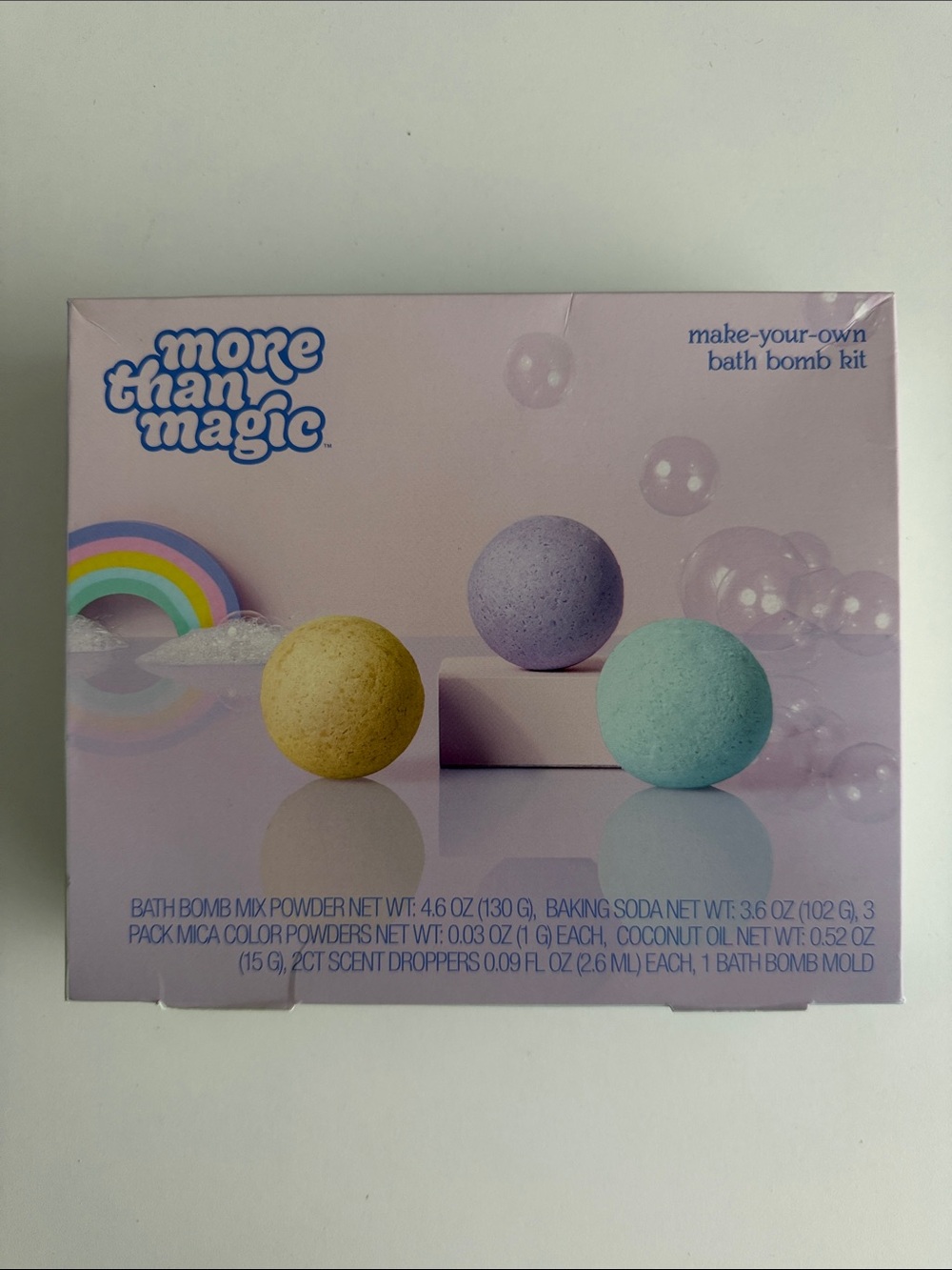 More Than Magic - Bath Bomb DIY Kit - Yellow, Lavender, Aqua - STEM - Science